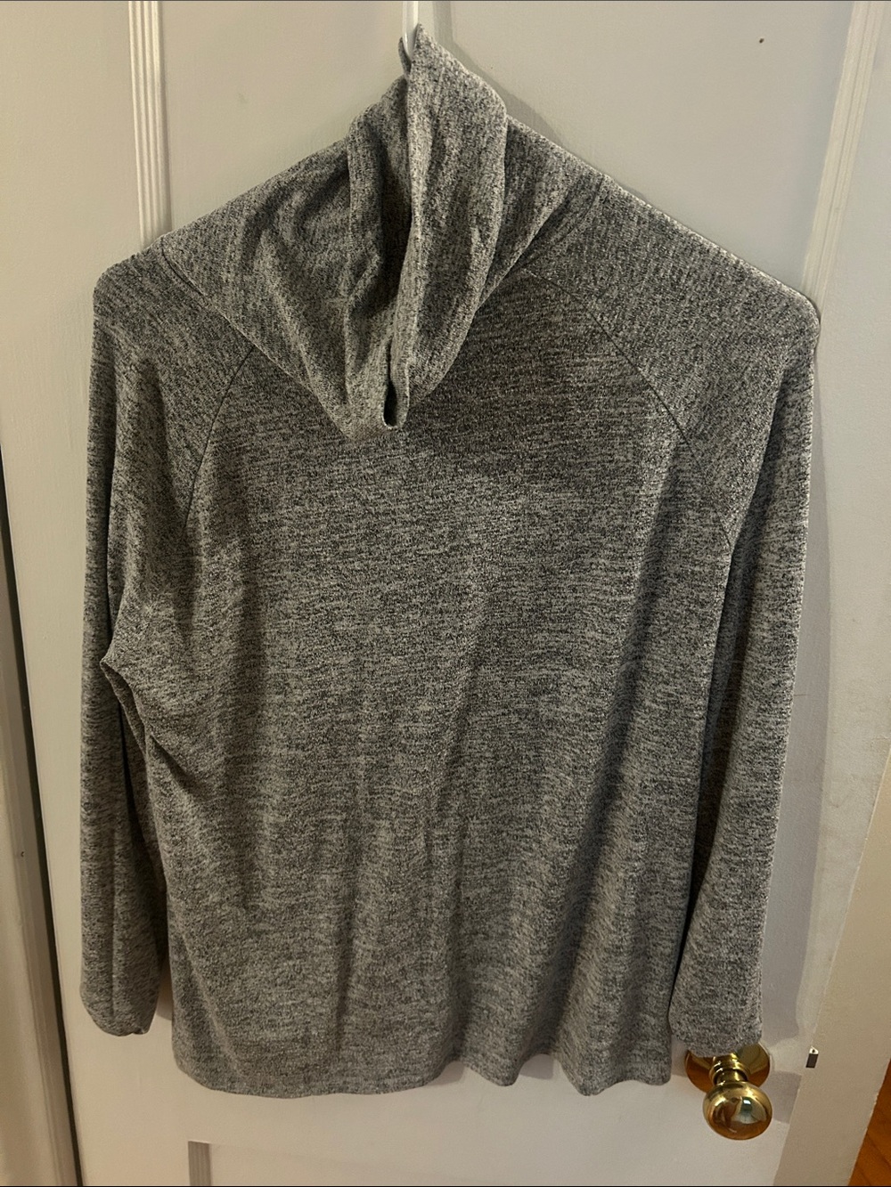 rag & bone Heather Gray Hooded Long-Sleeve Top